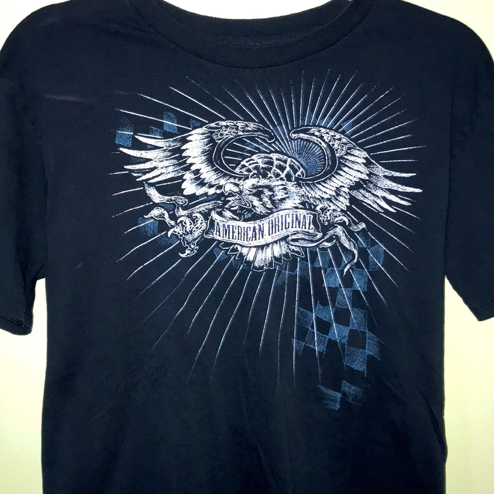 #424| (M)Vintage Ocean Pacific (OP) American Original”T-Shirt Men's 🦅eagle wings